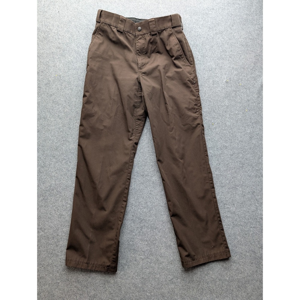 5.11 Tactical Fast-Tac Urban Pants Mens Size 32 Brown Ripstop Cargo Work Pant